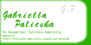 gabriella palicska business card